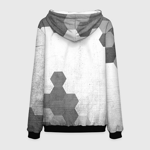 Мужская толстовка Chrysler - white gradient вертикально / 3D-Черный – фото 2