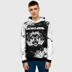 Толстовка-худи мужская Die Antwoord рок пес, цвет: 3D-черный — фото 2