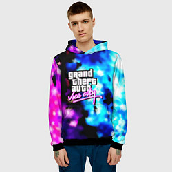 Толстовка-худи мужская Gta flame winter, цвет: 3D-черный — фото 2
