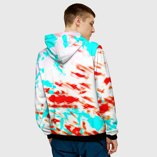 Мужская толстовка GTA vice city clors / 3D-Черный – фото 4