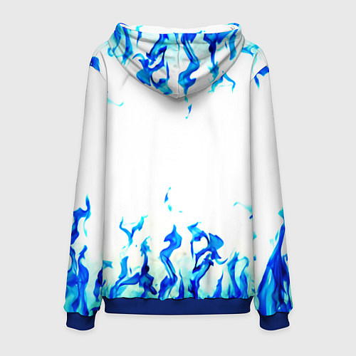 Мужская толстовка God of War синий огонь / 3D-Синий – фото 2