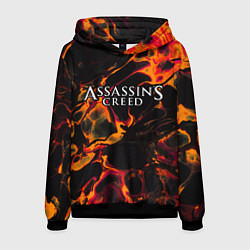 Толстовка-худи мужская Assassins Creed red lava, цвет: 3D-черный