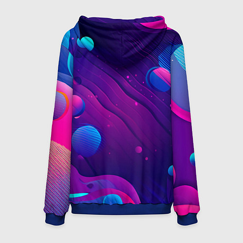 Мужская толстовка Будущее уже здесь / 3D-Синий – фото 2