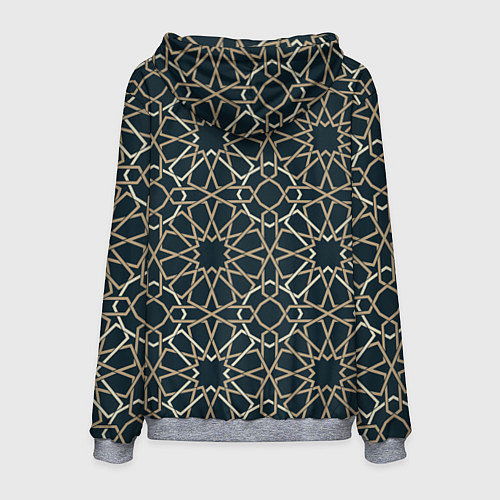 Мужская толстовка Геометрический паттерн арабеска / 3D-Меланж – фото 2