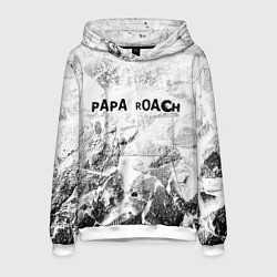 Толстовка-худи мужская Papa Roach white graphite, цвет: 3D-белый