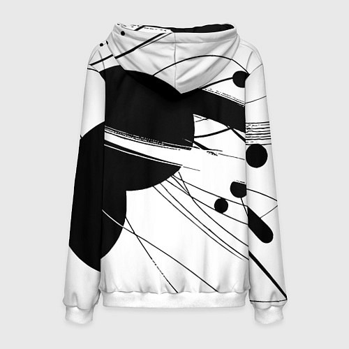 Мужская толстовка Milano - fashion abstraction / 3D-Белый – фото 2