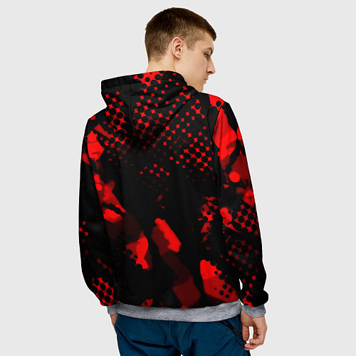 Мужская толстовка Радуга 6 текстура / 3D-Меланж – фото 4