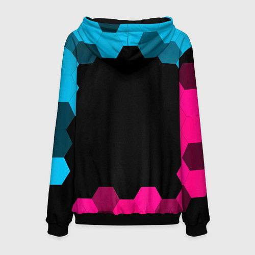 Мужская толстовка Deadlock - neon gradient / 3D-Черный – фото 2