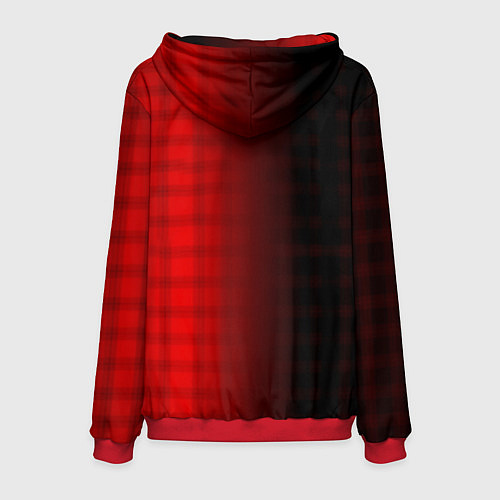 Мужская толстовка Герб РФ текстура красный / 3D-Красный – фото 2