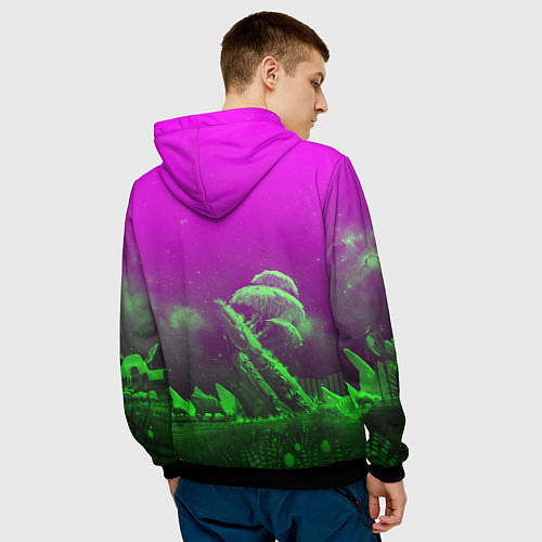 Мужская толстовка Starfield space rpg / 3D-Черный – фото 4