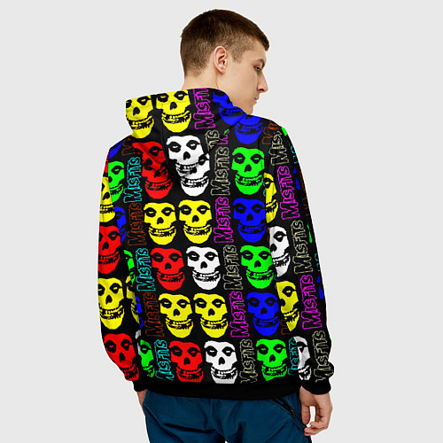 Мужская толстовка Misfits band / 3D-Черный – фото 4