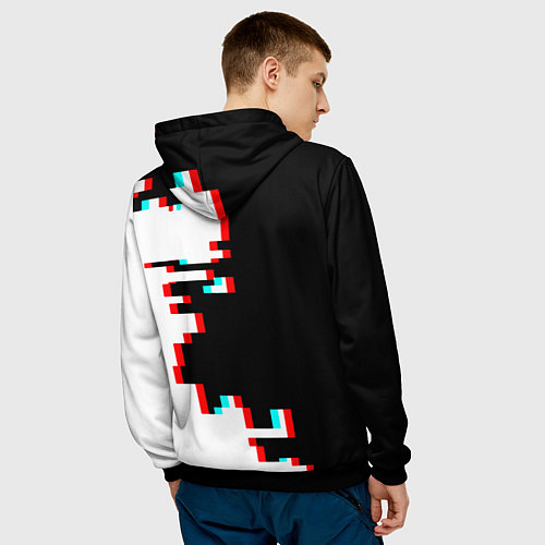 Мужская толстовка Doom geometry / 3D-Черный – фото 4