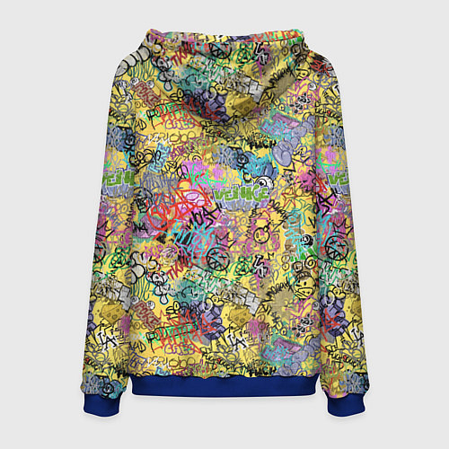 Мужская толстовка Граффити на стене / 3D-Синий – фото 2