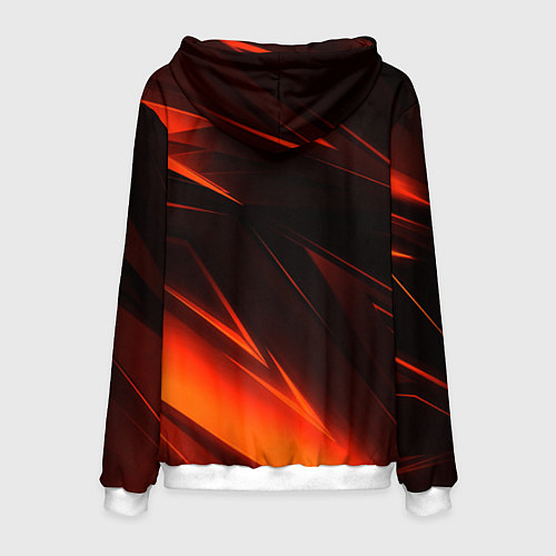 Мужская толстовка Geometry orange stripes / 3D-Белый – фото 2