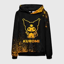 Толстовка-худи мужская Kuromi - gold gradient, цвет: 3D-черный