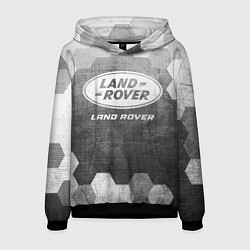 Толстовка-худи мужская Land Rover - grey gradient, цвет: 3D-черный