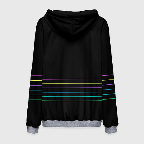 Мужская толстовка Голова там - я в неё ем / 3D-Меланж – фото 2