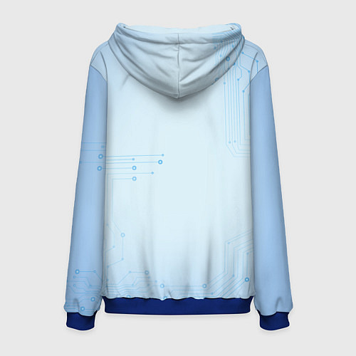 Мужская толстовка Astro Bot - Game / 3D-Синий – фото 2