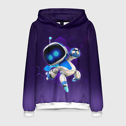 Толстовка-худи мужская Mascot - Astro Bot, цвет: 3D-белый