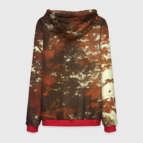 Мужская толстовка Осенний ксеноморф / 3D-Красный – фото 2