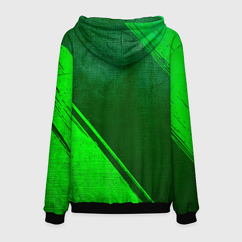 Мужская толстовка Metallica - green gradient вертикально / 3D-Черный – фото 2