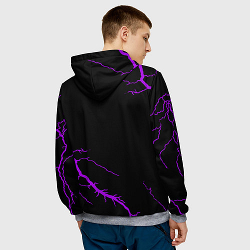 Мужская толстовка Tekken storm neon / 3D-Меланж – фото 4