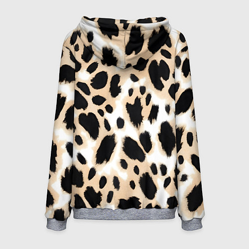 Мужская толстовка Леопард пятна / 3D-Меланж – фото 2
