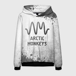 Толстовка-худи мужская Arctic Monkeys - white gradient, цвет: 3D-черный