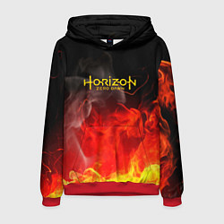 Толстовка-худи мужская Horizon: Zero Dawn fire, цвет: 3D-красный