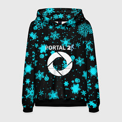 Толстовка-худи мужская Portal winter, цвет: 3D-черный