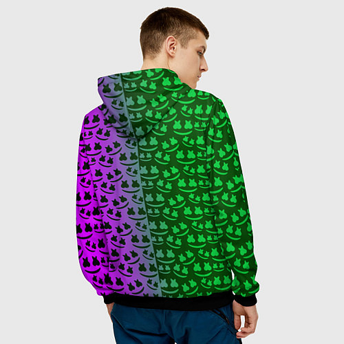 Мужская толстовка Doom x Marshmello / 3D-Черный – фото 4