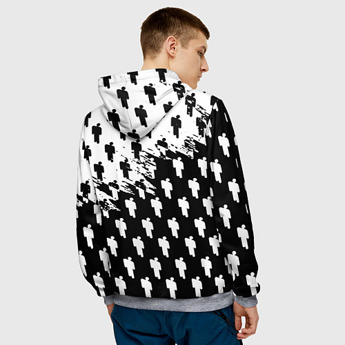 Мужская толстовка Quake pattern men / 3D-Меланж – фото 4