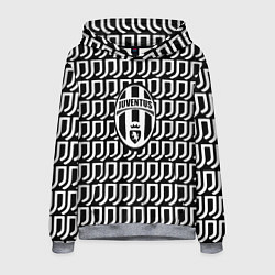 Толстовка-худи мужская Juventus fc pattern, цвет: 3D-меланж