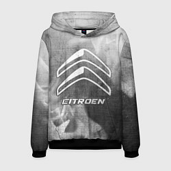 Толстовка-худи мужская Citroen - grey gradient, цвет: 3D-черный