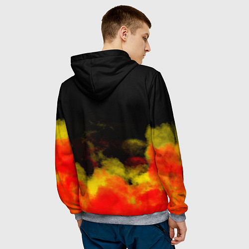 Мужская толстовка Нирвана рок / 3D-Меланж – фото 4