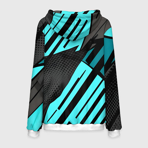 Мужская толстовка Спортивный динамичный / 3D-Белый – фото 2