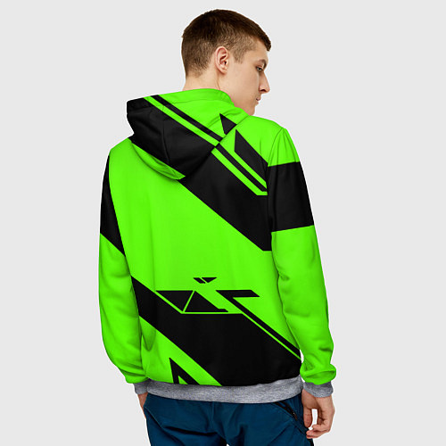 Мужская толстовка The Elder Scrolls geometry steel / 3D-Меланж – фото 4