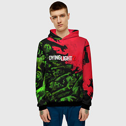 Толстовка-худи мужская Dying Light 2 zombie, цвет: 3D-черный — фото 2