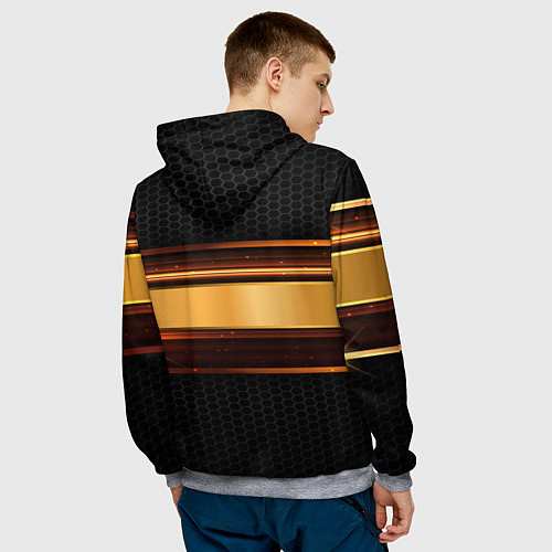 Мужская толстовка Chevrolet auto abstract / 3D-Меланж – фото 4