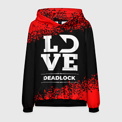 Толстовка-худи мужская Deadlock love классика, цвет: 3D-черный