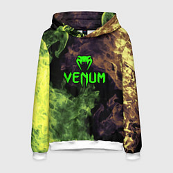 Толстовка-худи мужская Venum fire, цвет: 3D-белый