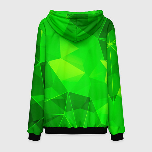 Мужская толстовка Seventeen green poly / 3D-Черный – фото 2