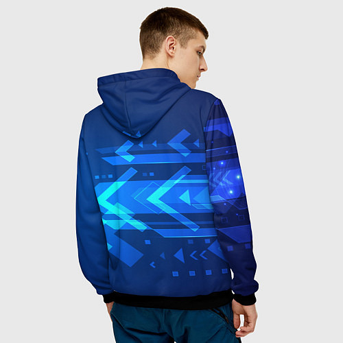 Мужская толстовка Кирито - Призрачная пуля / 3D-Черный – фото 4