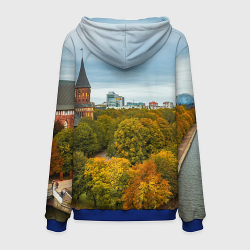 Мужская толстовка Калининград янтарная столица / 3D-Синий – фото 2