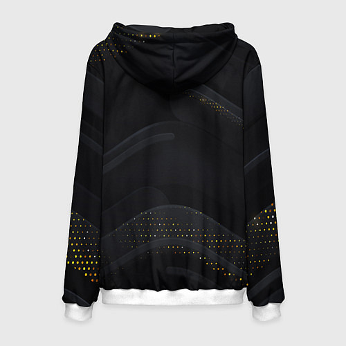 Мужская толстовка Геометрия полосы текстура / 3D-Белый – фото 2