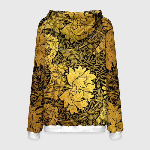 Мужская толстовка Золотые подсолнухи / 3D-Белый – фото 2