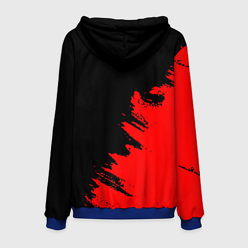 Мужская толстовка SEGA краски красные / 3D-Синий – фото 2