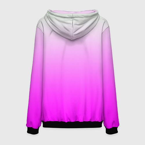 Мужская толстовка Gradient color pink / 3D-Черный – фото 2