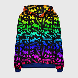 Мужская толстовка Marshmello neon steel pattern