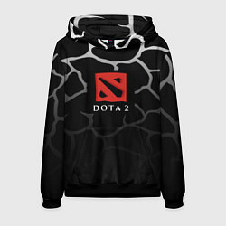 Толстовка-худи мужская DOTA2 земля, цвет: 3D-черный